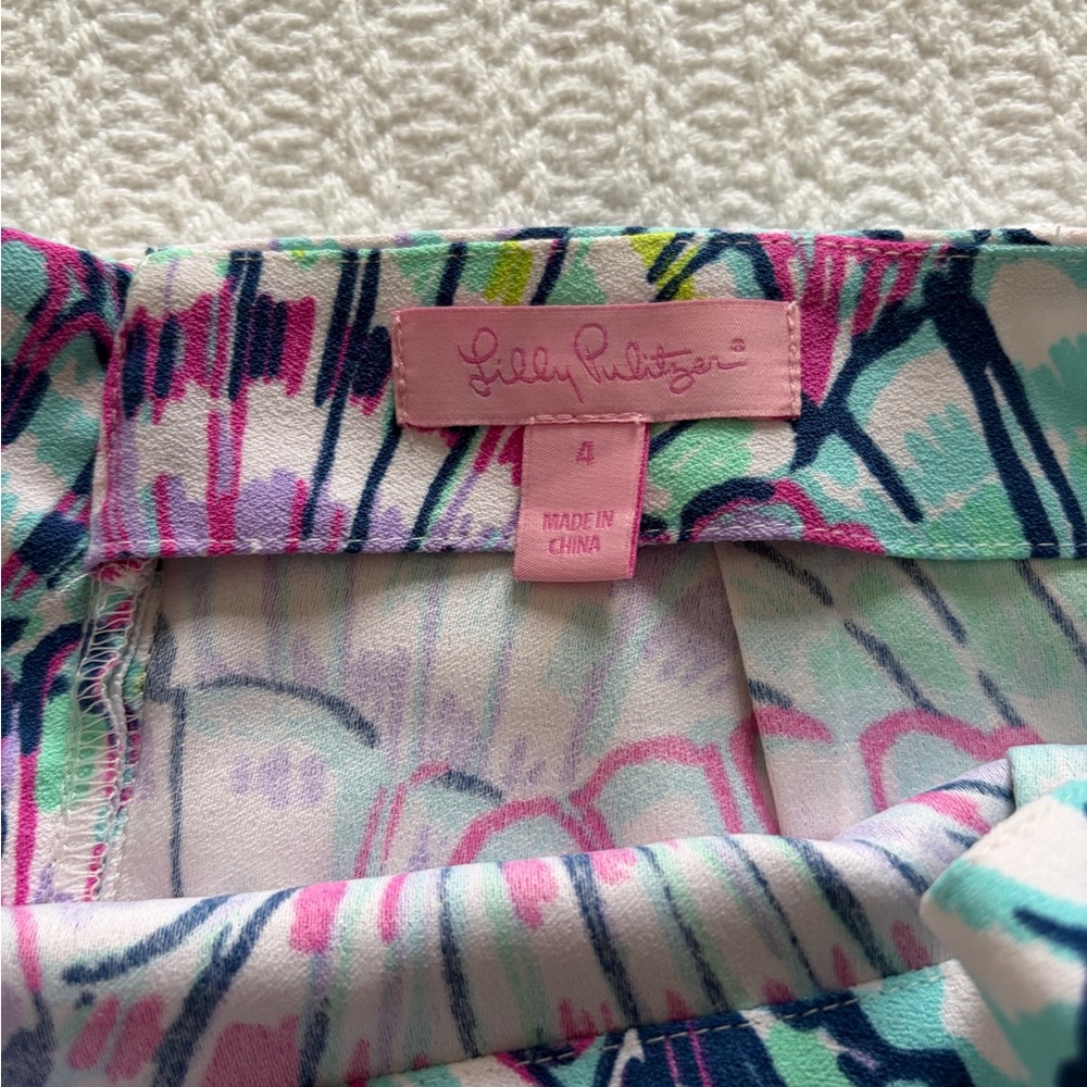 Lilly Pulitzer Multicolor Shell-Print Stretch Mini Skirt - Picture 2 of 3